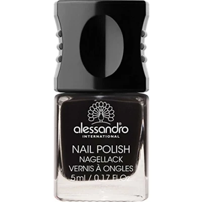 Abbildung von Alessandro Colour Code 4 Nail Polish 77 Midnight Black 5 ml