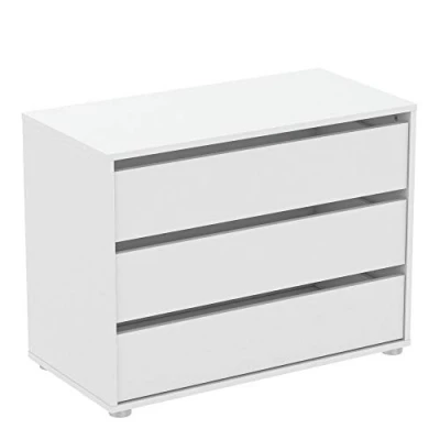 Abbildung von habeig Kommode BLANK weiß Flurschrank Schrank Wäscheschrank Schlafzimmer modern groß Sideboard (#742 80x40x58cm)