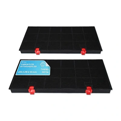 Abbildung von DL pro 2 x Kohlefilter Typ150 DKF24 für AEG Electrolux 9029793669 Whirlpool 484000008580 Bosch 00460450 Dunstabzugshaube