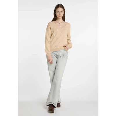 Abbildung von Dreimaster Strickpullover Damen Beige