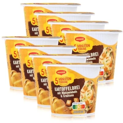 Abbildung von Maggi 5 Minuten Terrine Kartoffelbrei und Röstzwiebeln, 8er Pack (8 x 59 g)