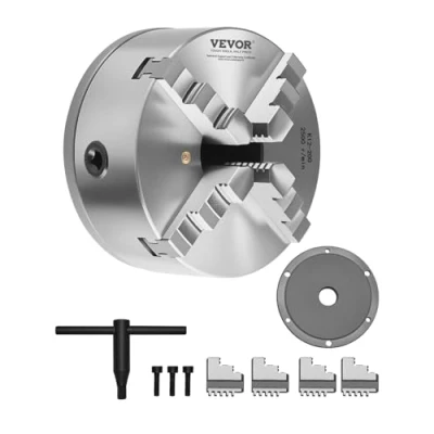 Abbildung von VEVOR φ200mm 4 Backen Drehfutter Spannfutter mit 38,1 mm 8 Gewindeträgerplatte