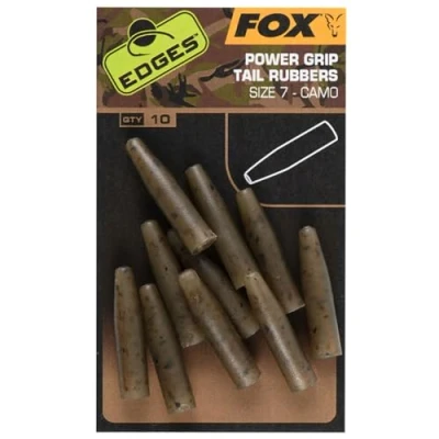 Abbildung von Fox Edges Camo Powergrip Tail Rubbers Größe 7 (10 Stück) Kleinmaterial