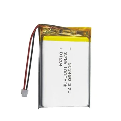 Abbildung von Lithium Polymer Akku 3.7V 1000mAh 503450 Wiederaufladbarer Lipo Ion mit PH2.0 2P Stecker für RC Drohne Flugzeug Zubehörteil