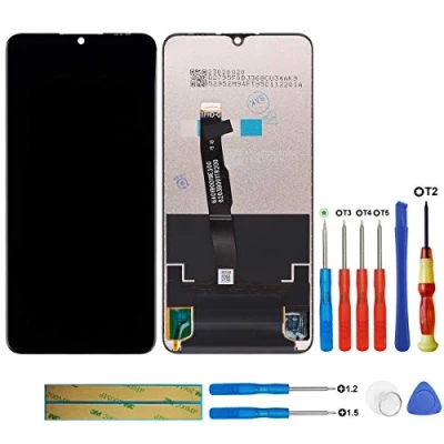 Abbildung von swark LCD Display Kompatibel mit Huawei P30 Lite/Nova 4E MAR L01A L21A LX1A Touchscreen Bildschirm Digitizer Assembly Glas + Tools (Schwarz Ohne Rahmen)