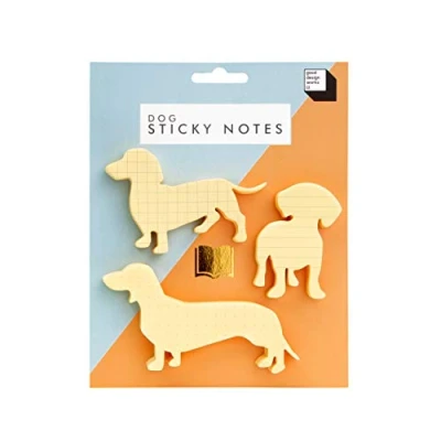 Abbildung von Haustier Sticky Notes (Set von 3) Hund
