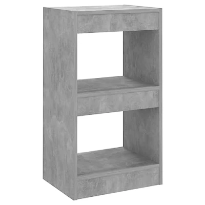 Abbildung von vidaXL Bücherregal Raumteiler Standregal Aktenregal Wandregal Regal Raumtrenner Aufbewahrung Büroregal Dekoregal Betongrau 40x30x72cm