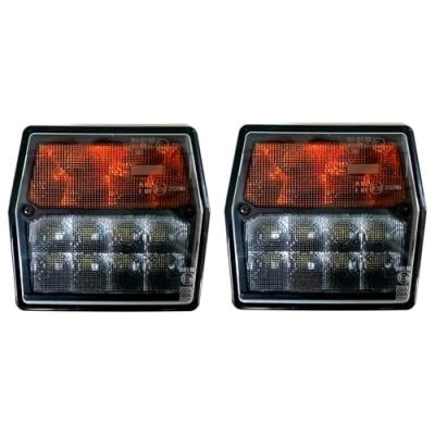 Abbildung von MelTruck® 2x LED Positionsleuchte mit Blinker Frontlicht 12V für Anhänger LKW PKW Traktor