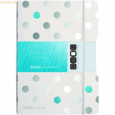 Abbildung von Herlitz 50027439 Notizheft flex mit Wechselcover, A5, 40 Blatt punktiert, Motiv: Frozen Glam, 1 Stück