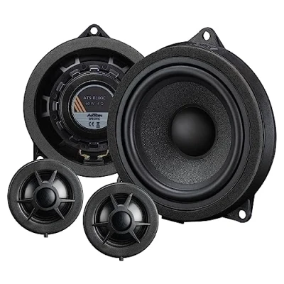 Abbildung von AXTON ATS B100C 2 Wege 10 cm Komponenten System, Autolautsprecher kompatibel mit BMW und Mini Fahrzeugen, 60 W RMS, 1 Paar