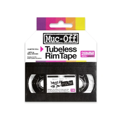 Abbildung von MUC OFF Unisex Adult accessorio Rim Tape tubeless 19mm 10 metri, Black, One Size