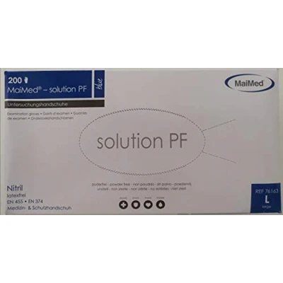 Abbildung von Maimed Solution PF Handsch.Gr.L blue 200 St