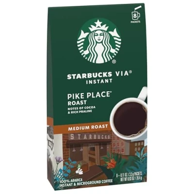 Abbildung von Starbucks VIA Instant Coffee Medium Bratpäckchen — Hecht Platzbraten 1 Box (8 Packungen)