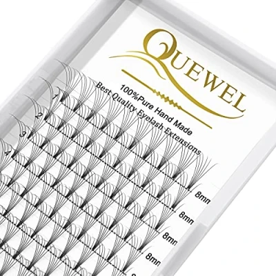 Abbildung von Fertig Wimpernfächer 6D Volumen Fächer 0.07 Stärke C Curl 8mm Vorgefächerte Wimpern Premade Fans für Wimpernverlängerung (6D 8)