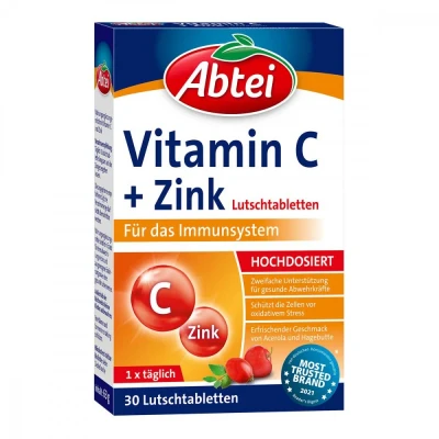 Abbildung von Abtei Vitamin C plus Zink Lutschtabletten