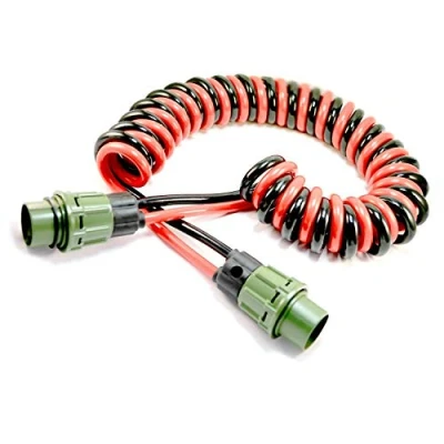 Abbildung von Promo Link 2 Polig NATO Elektrowendel Wendel Kabel 2x35 mm² 4 Meter 4000mm Militär NFZ