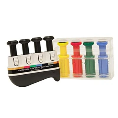 Abbildung von CanDo Handtrainer, Fingertrainer Digi Flex® 1 Basisgerät, 8 Knöpfe (4 sehr schwer, leicht, medium, schwer)