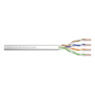 Abbildung von DIGITUS 305 m Cat 6 Netzwerkkabel U UTP Simplex BauPVO Eca PVC Mantel 250 MHz CCA AWG 23/1 PoE+ Kompatibel LAN Kabel Verlegekabel Ethernet Grau