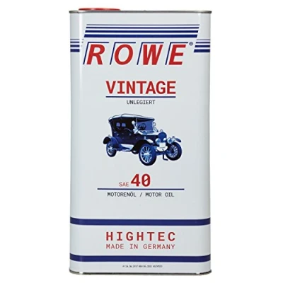 Abbildung von ROWE 5 Liter HIGHTEC VINTAGE SAE 40 UNLEGIERT Motorenöl PKW Motoröl mineralisch für Oldtimer und Youngtimer