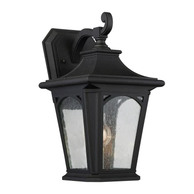 Abbildung von Quoizel QZ BEDFORD2 M Wandleuchte Bedford 1xE27 mysticschwarz H:39,1cm L:24,1cm B:21,6cm IP44