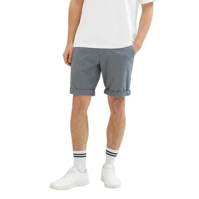 Abbildung von TOM Tailor Denim Shorts, Herren, Größe: Small, Blue navy dobby