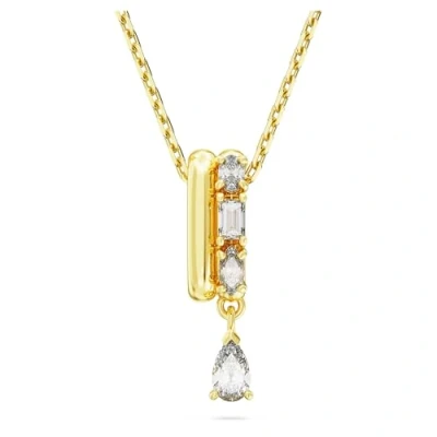 Abbildung von Swarovski Dextera Pendant Halskette goldcoloured/white, Damen, Größe: One Size, Gold coloured/white