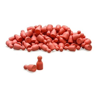 Abbildung von Wissner aktiv lernen Satz aus 100 Spielfiguren/Halmakegeln in rot 24 x 12 mm RE Wood