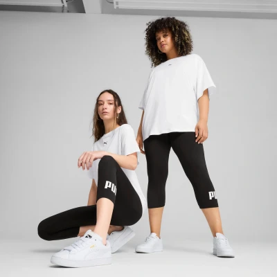 Abbildung von Puma ESS No. 1 Logo 3/4 Leggings Damen Mit Print Black Größe: 3XL