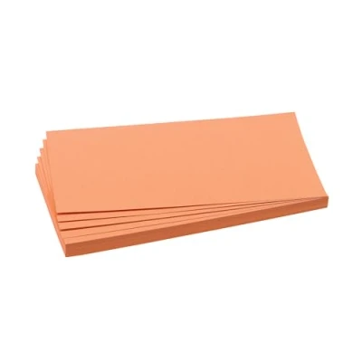 Abbildung von FRANKEN Moderationskarten Rechteck, 205 x 95 mm, 500 Stück, Präsentationskarten ideal für Meetings, Trainings, Schulungen im Büro oder Hotel und Lehrer in Schulen, Metaplankarten, Orange, UMZ 1020 05