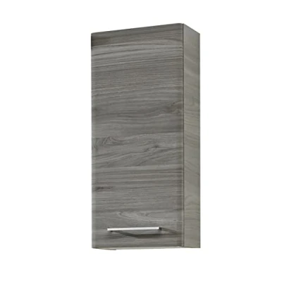 Abbildung von Pelipal Badezimmer Hängeschrank Quickset 916 in Sangallo Grau quer, 30 cm breit Bad Wandschrank mit 1 Tür und 2 Einlegeböden