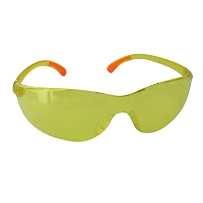 Abbildung von Greenstar Schutzbrille 45 m/s aus Kunststoff gelbe Gläser Profi Modell Norm EN166 F Freischneider &amp; Basteln