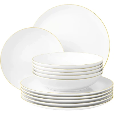 Abbildung von Seltmann Weiden Liberty Goldrand Tafelservice 12 teilig