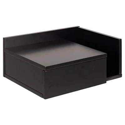 Abbildung von ACTONA GROUP Nachttisch &quot;Ashlan Nachtkommode&quot;, Nachtschrank, wandmontiert, 1 Schublade, Fachboden, Metallschienen