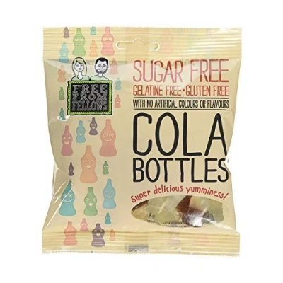 Abbildung von 3 x Free From Fellows Sugar Cola Bottles Sweets 100g