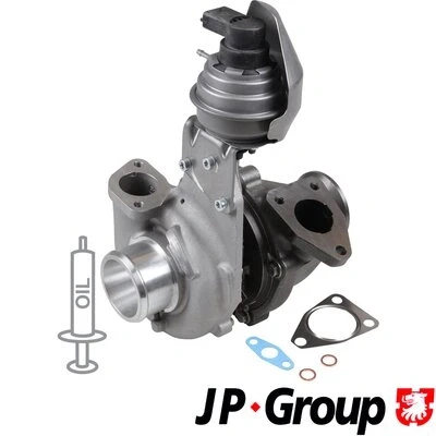 Abbildung von JP GROUP 1217401500 Turbolader Abgasturbolader mit Dichtungen OPEL: Astra J Sports Tourer, Insignia A Schrägheck