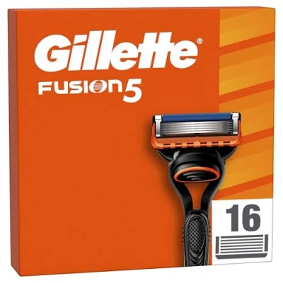 Abbildung von Gillette Fusion5 Rasierklingen Herren, Rasierer für Männer, 16 Stück Nachfüller mit Präzisionstrimmer, 5 Anti Reibungs Klingen, Herrenrasierer die Rasur, Fusion,