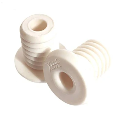 Abbildung von KHE Affix BMX Lenkerenden Barends Stopfen Lenker 22,2mm PVC weiß nur 18g PAAR