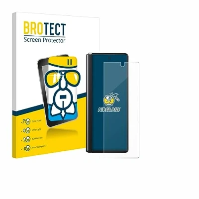 Abbildung von BROTECT Schutzglas für Samsung Galaxy Z Fold 2 5G Schutzfolie Panzer Folie Glas [Extrem Kratzfest 9H, Anti Fingerprint, Ultra Transparent]