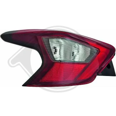 Abbildung von DIEDERICHS 6026091 Rückleuchte links W16W, WY21W, W21/5W ohne Lampenträger NISSAN: MICRA 5