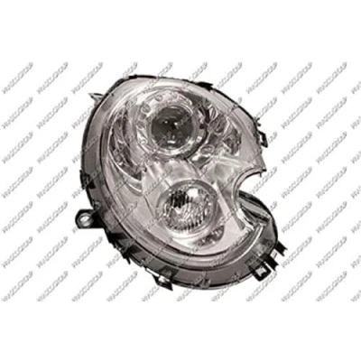 Abbildung von PRASCO MN3084823 Scheinwerfer rechts D1S, D1S/H1, H1 weiß mit Stellmotor für LWR MINI: Schrägheck