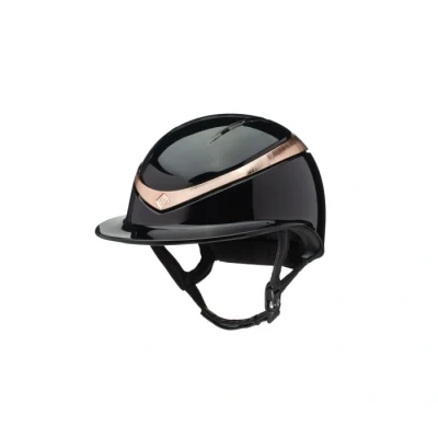 Abbildung von CO Reithelm Halo Luxe Schwarz/Rosegold Gloss M (56 58cm)