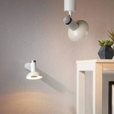 Abbildung von Paulmann 79523 Neordic Deckenleuchte Runa max. 20 W dimmbar Wandleuchte Weiß, Grau Wohnzimmer Metall Beleuchtungssystem GU10