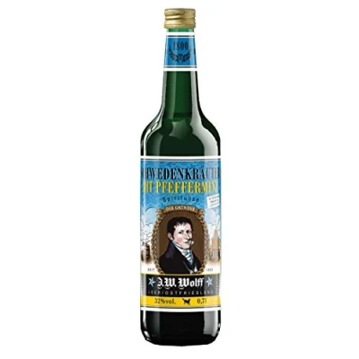 Abbildung von Wein Wolff Schwedenkräuter mit Pfefferminz 32% vol. (1 x 0.7 l)
