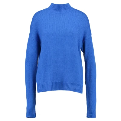 Abbildung von Urban Classics Oversize Turtleneck Strickpullover, Damen, Größe: XS, Bright blue