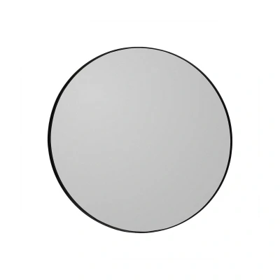 Abbildung von AYTM Spiegel Circum, grau / schwarz, Ø 70 cm, Glas, MDF Holz