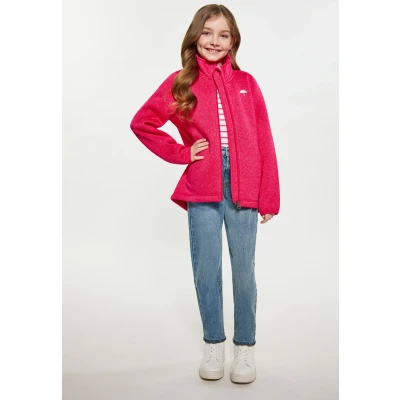 Abbildung von Schmuddelwedda Fleecejacke für Kinder, Größe: 146, Himbeerpink melange