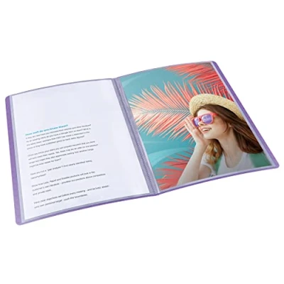 Abbildung von 4 x Esselte Sichtbuch Colour&#039;Breeze A4 PP 40 Hüllen lavendel