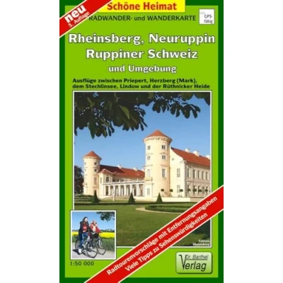 Abbildung von Radwander und Wanderkarte Rheinsberg, Neuruppin, Ruppiner Schweiz Umgebung: Ausflüge zwischen Priepert, Herzberg (Mark), dem Stechlinsee, Lindow ... der Rüthnicker Heide (Schöne Heimat)