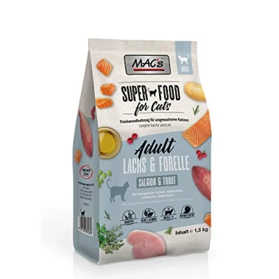 Abbildung von Mac&#039;s Katzenfutter getreidefrei Adult Lachs &amp; Forelle, 1.5 kg