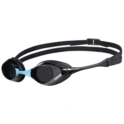 Abbildung von arena Cobra Original Swipe Unisex Schwimmbrille für Erwachsene, mit Technologie Beschlagschutz, Doppelter Verstellbarer Riemen, UV Schutz, 4 Austauschbare Nasenstege
